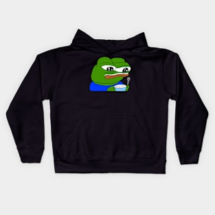 Bowl Of Cereal Pepe Kids Hoodie